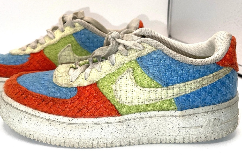 Nike Air Force 1 Shoes Youth Size 4.5 Multicolor Hemp Low Casual DV2192-400